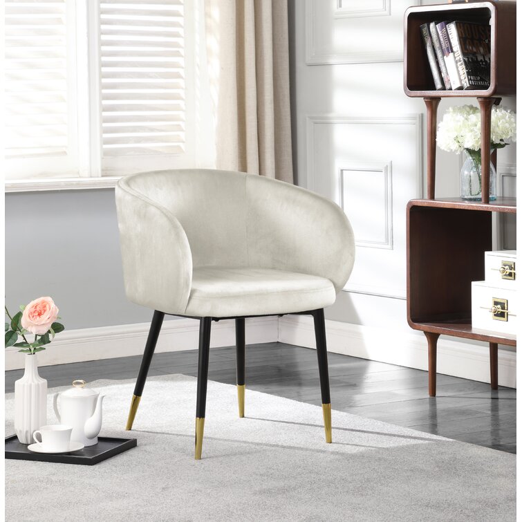 Wayfair grey on sale velvet chair